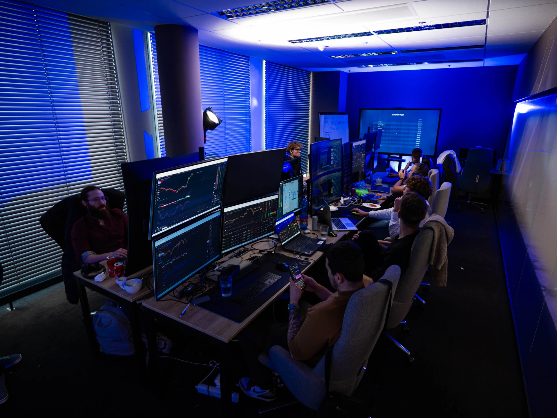 The Nexus Investment FX team collaborating in the office
